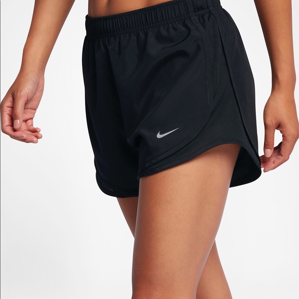 Nike Running black classic athletic shorts.